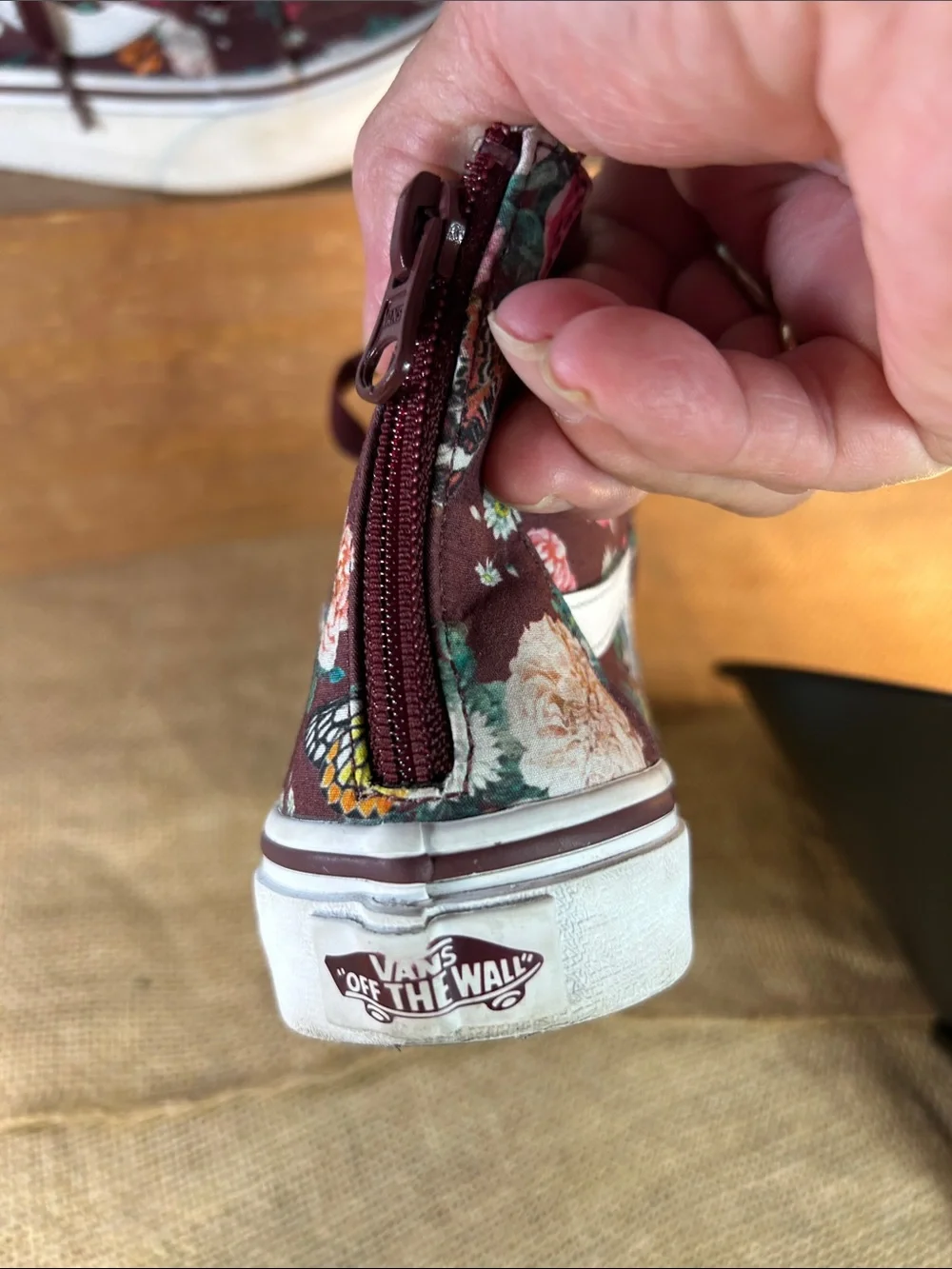 Vans Floral and Butterfly High top Sneakers